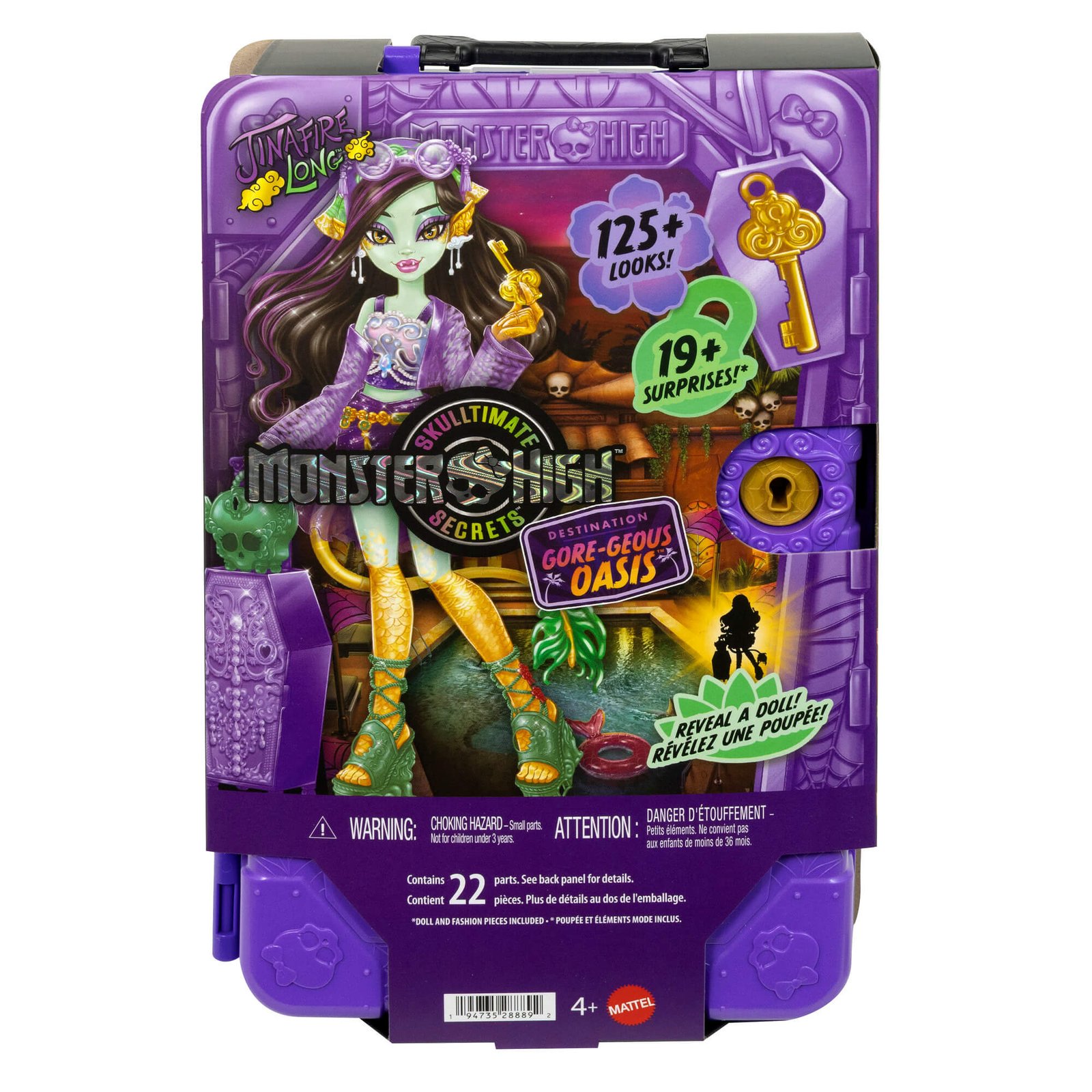 Skulltimate Secrets Jinafire rinkinys violetinėje lagamino formos pakuotėje