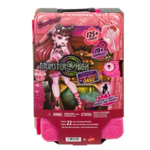 Skulltimate Secrets Draculaura rinkinys rožinėje lagamino formos pakuotėje