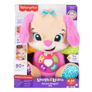 Lietuviškai kalbanti šuniuko sesutė Fisher-Price Laugh & Learn pakuotėje