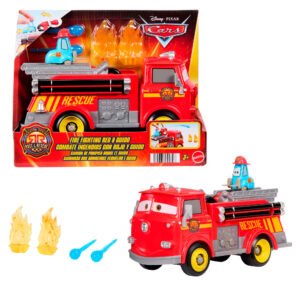 Disney Pixar Cars gaisrinės rinkinys „Red ir Guido“ pakuotėje ir su priedais