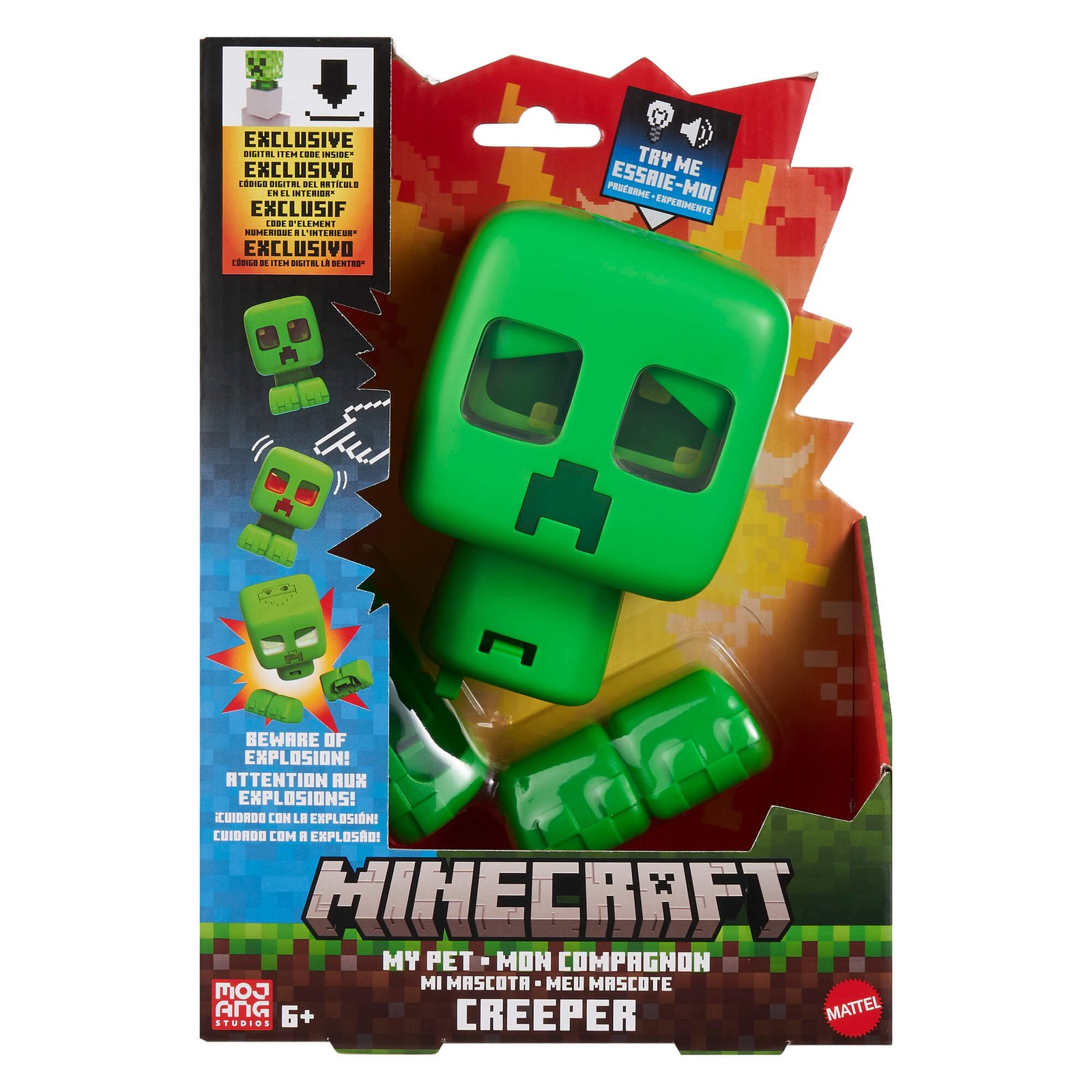 My Pet Creeper pakuotė su užrašu apie išskirtinį skaitmeninį kodą
