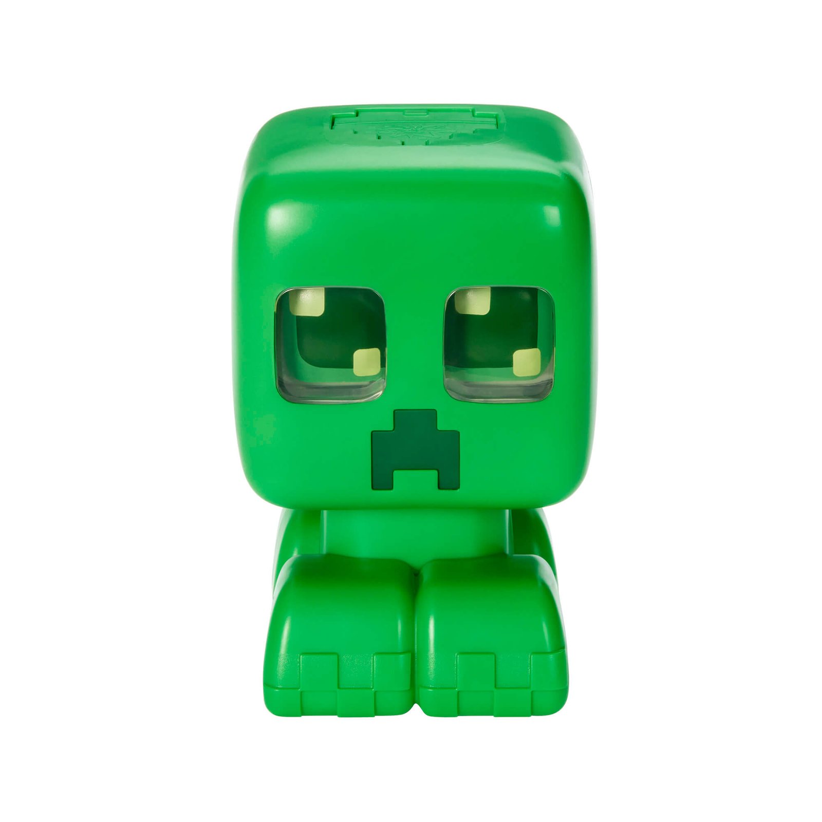Žalia Creeper figūrėlė iš priekio su permatomomis akimis