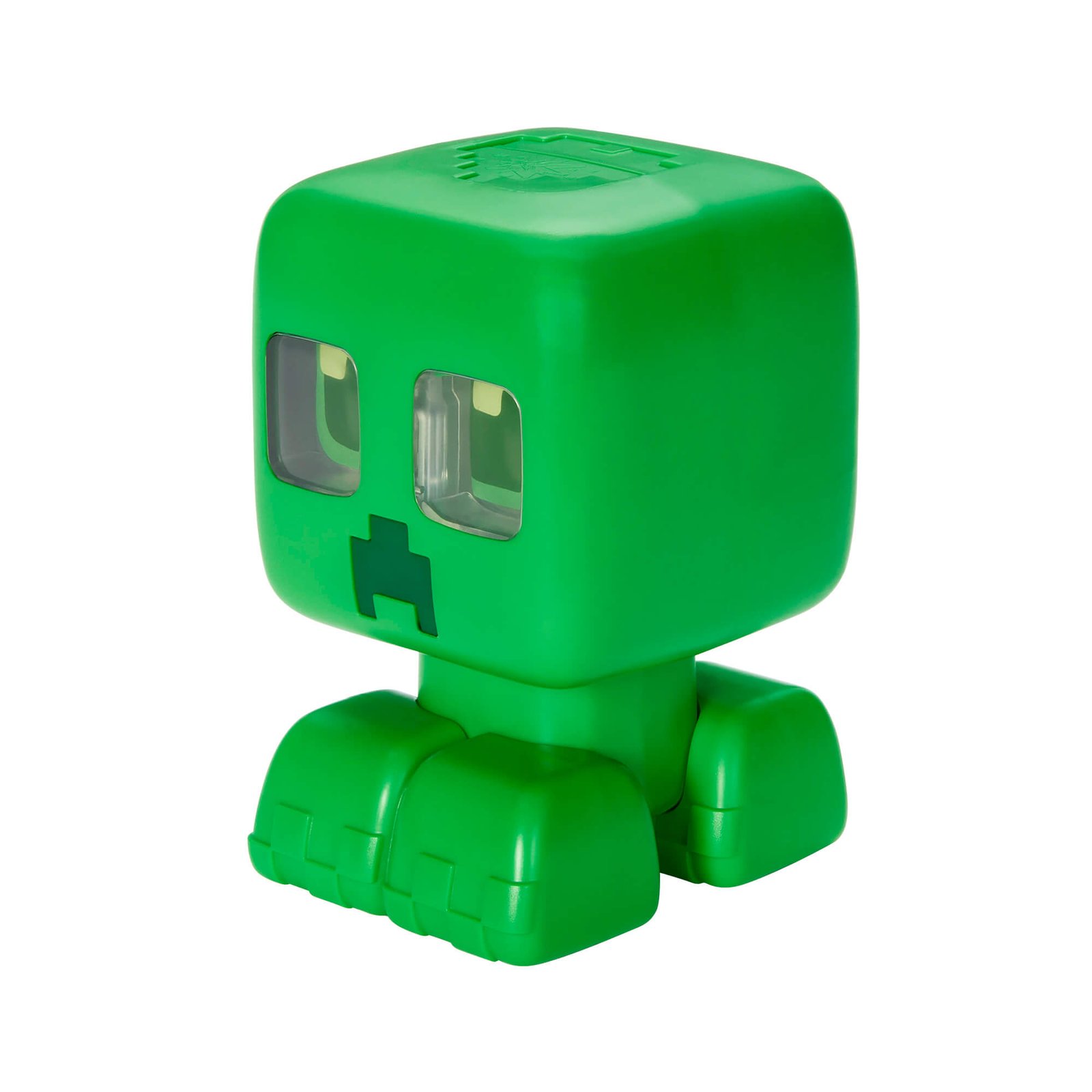Kampuota žvilganti Creeper figūrėlė iš šono