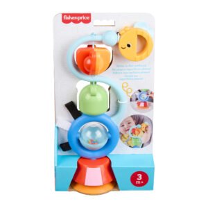 Fisher-Price sensorinis žaislas kūdikiui nuo 3 mėnesių su siurbtuku pakuotėje