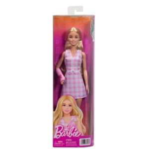 Barbie lėlė su rankos įtvaru Fashionistas pakuotėje, languota apranga