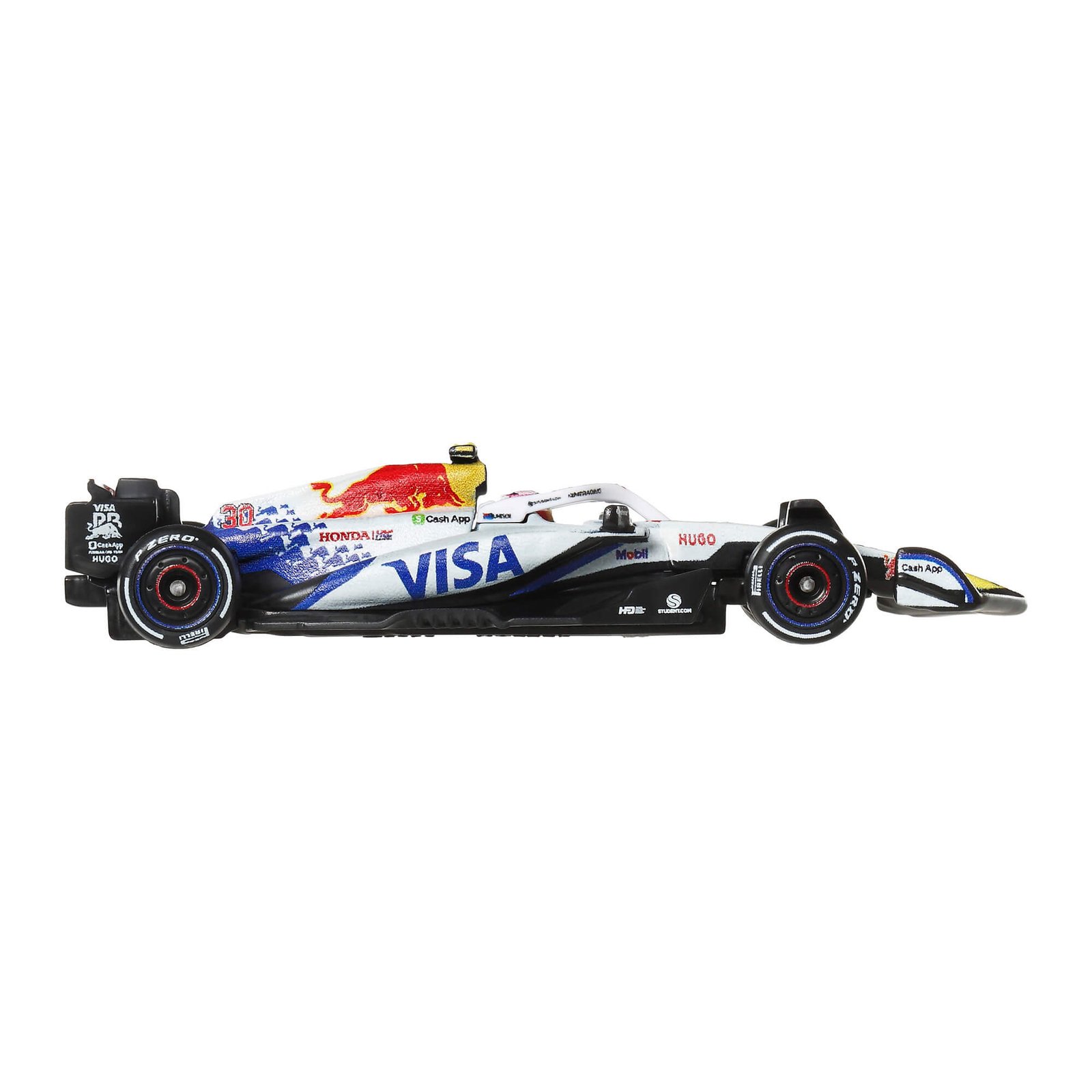 Liamo Lawsono F1 bolido šoninis profilis