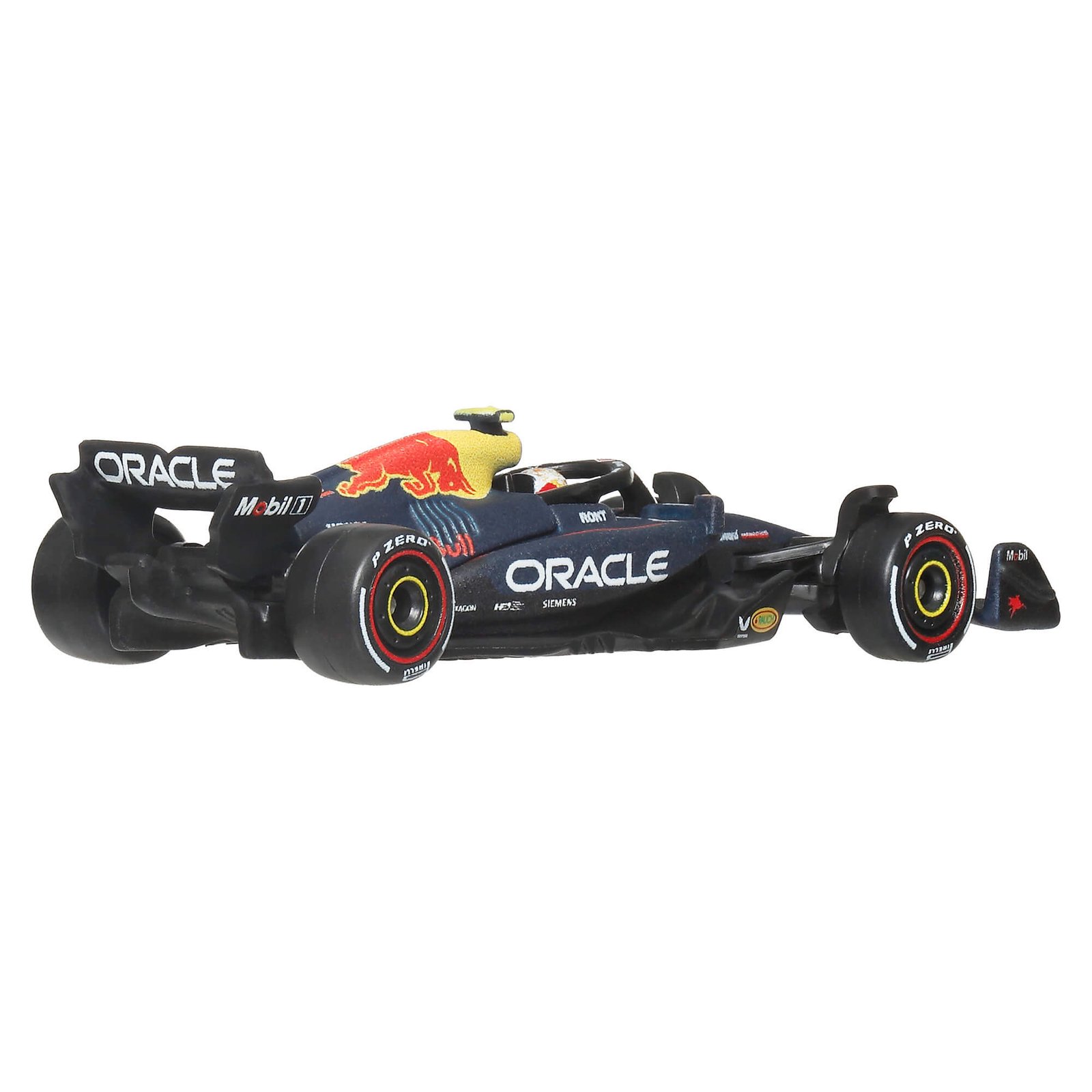 Red Bull F1 bolidas #22 iš galo – ORACLE užrašai ant galinio sparno ir šono