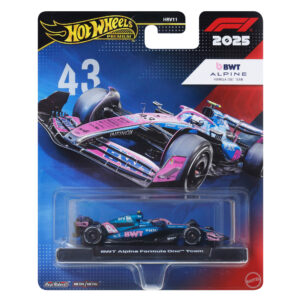 Hot Wheels Franco Colapinto bolidas – Premium kortelė su BWT Alpine #43 modeliu