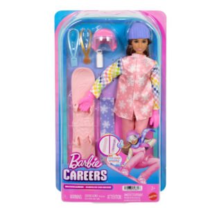 Barbie lėlė snieglentininkė „Barbie Careers“ pakuotėje su snieglente, šalmu ir medaliu