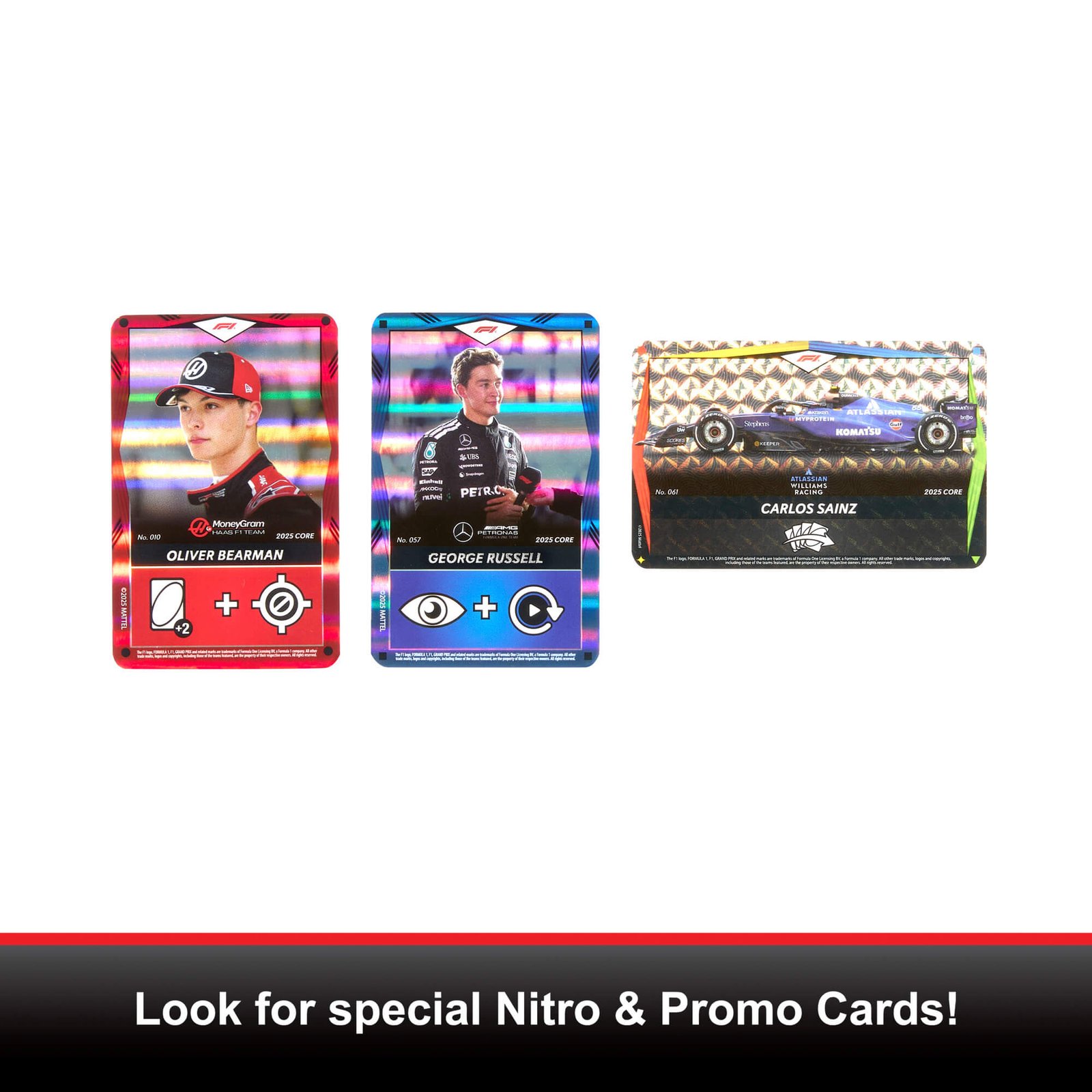 Specialios Nitro ir promo kortelės šalia pakelio