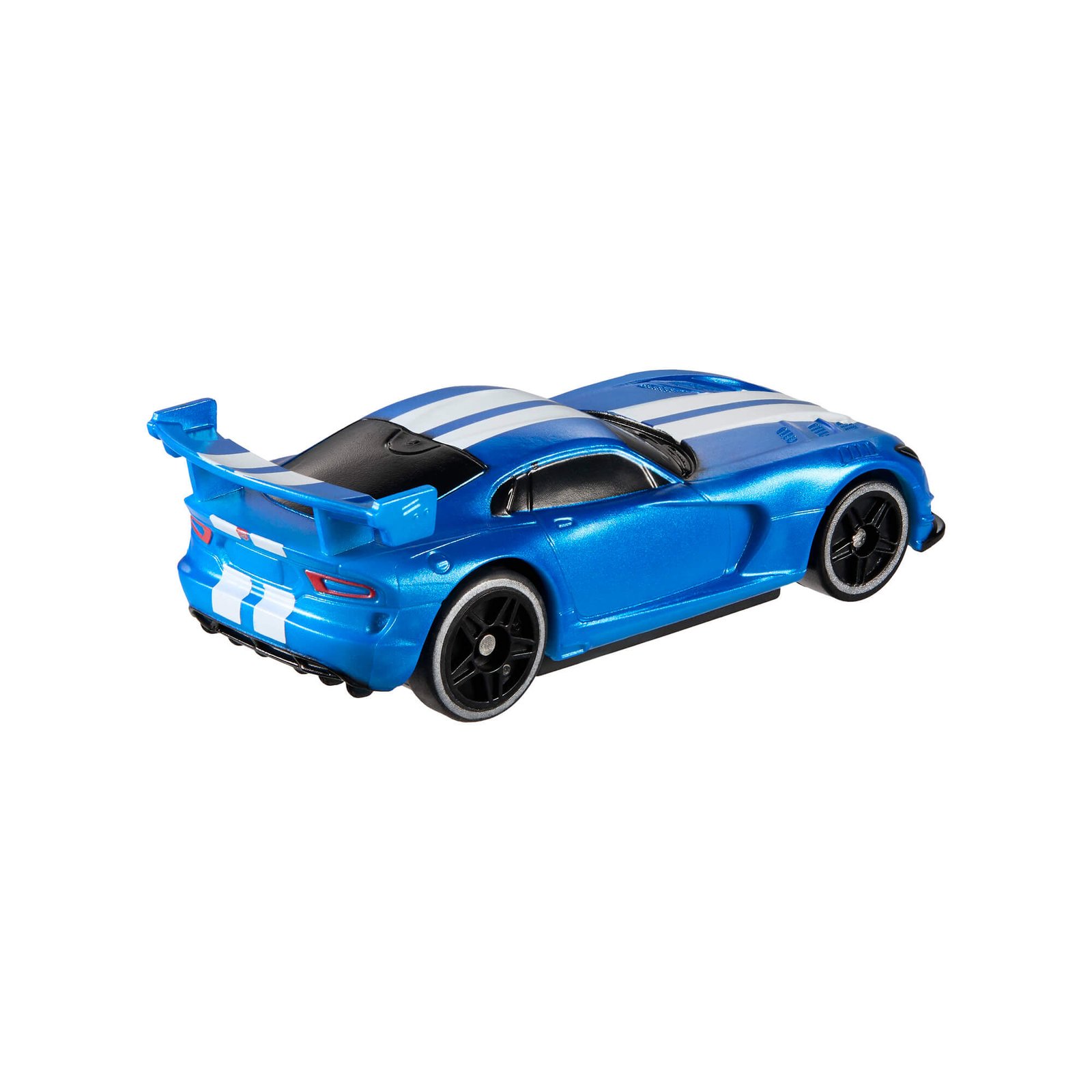Viper ACR iš galo – didelis mėlynas spoileris ir juodi ratai