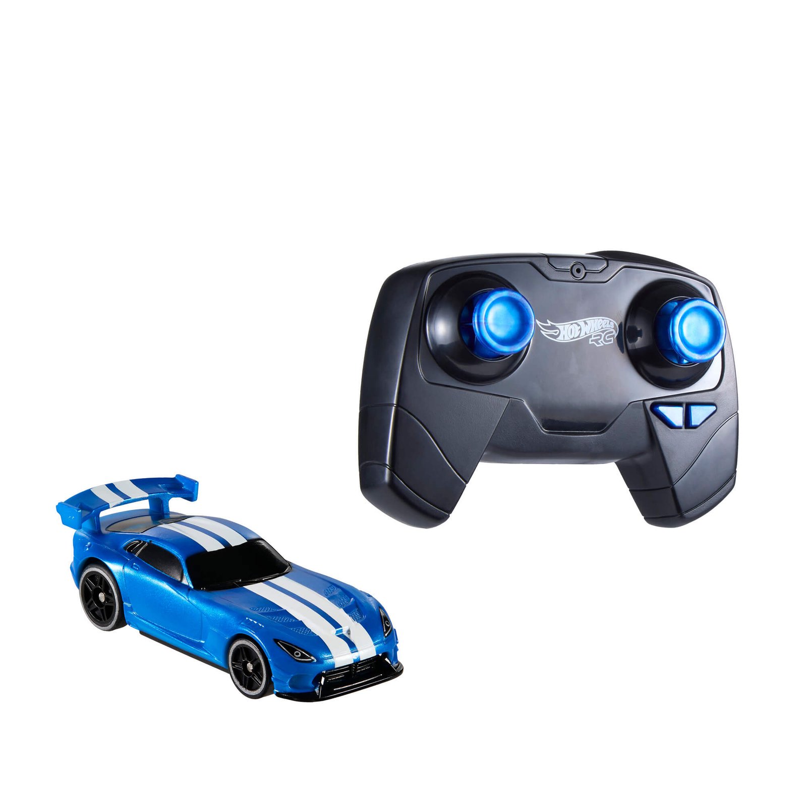 1:64 mastelio Viper ir pultelis su mėlynai šviečiančiomis valdymo svirtelėmis