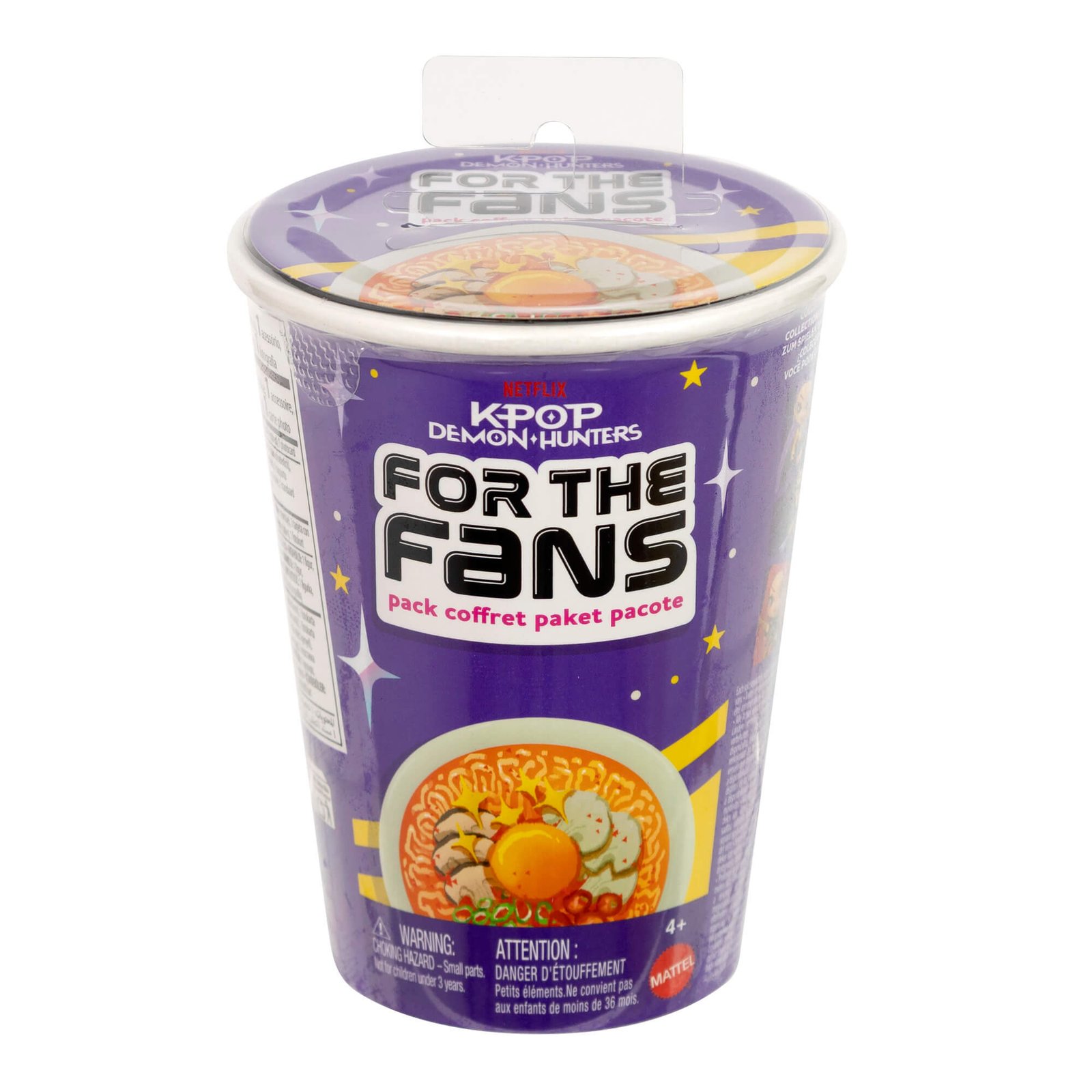 Violetinė „For the Fans“ pakuotė, primenanti ramjono puodelį