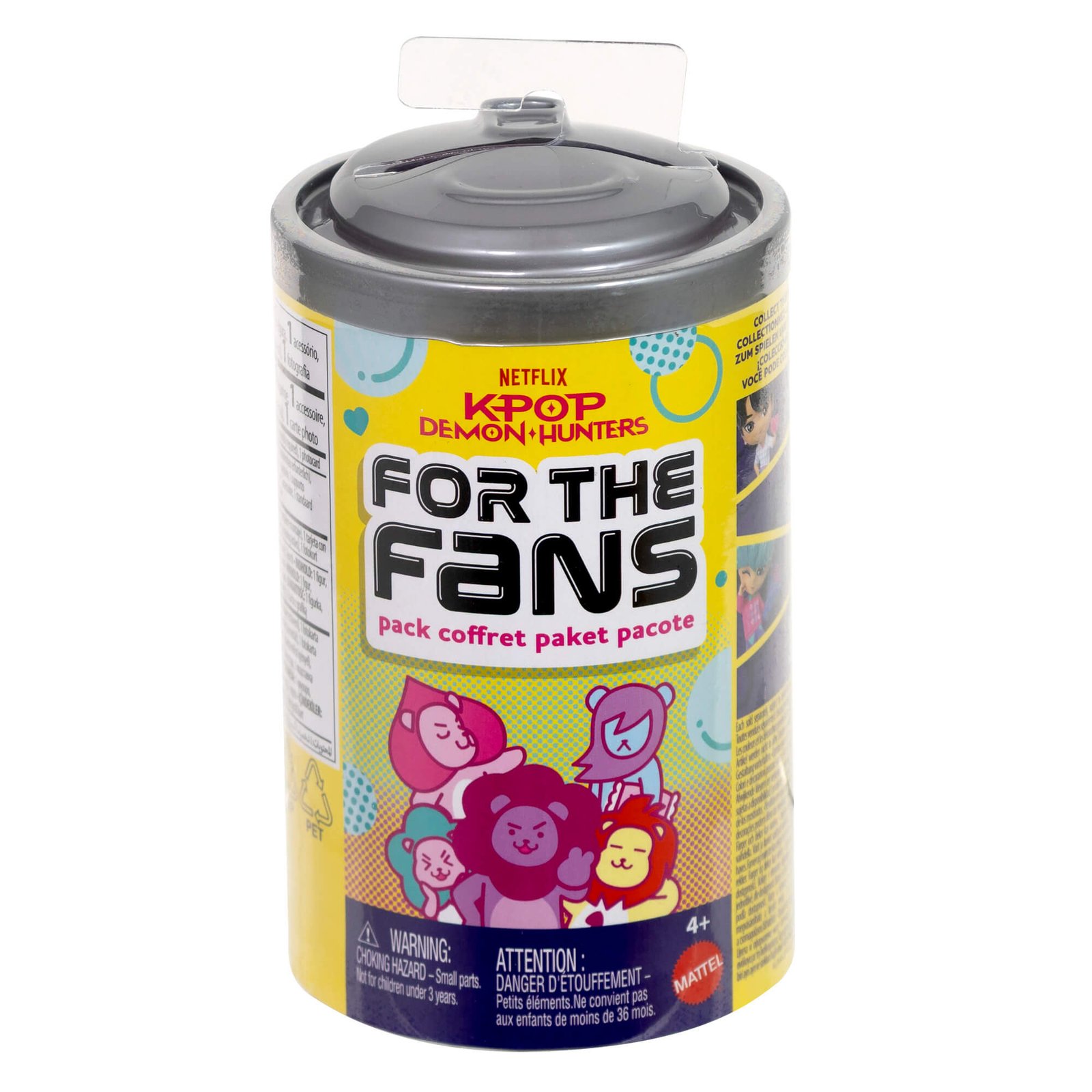 Geltona „For the Fans“ pakuotė gėrimo skardinės pavidalu