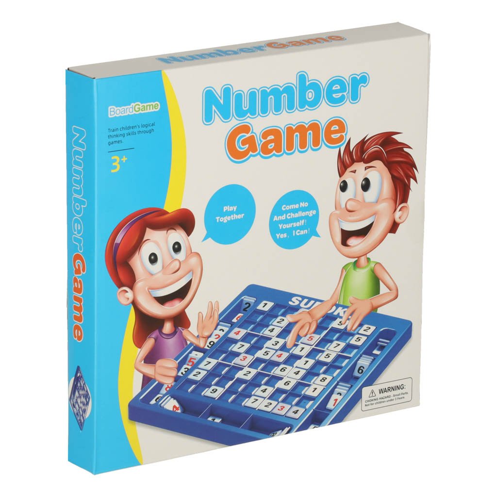 Sudoku žaidimo pakuotė su nupieštais vaikais