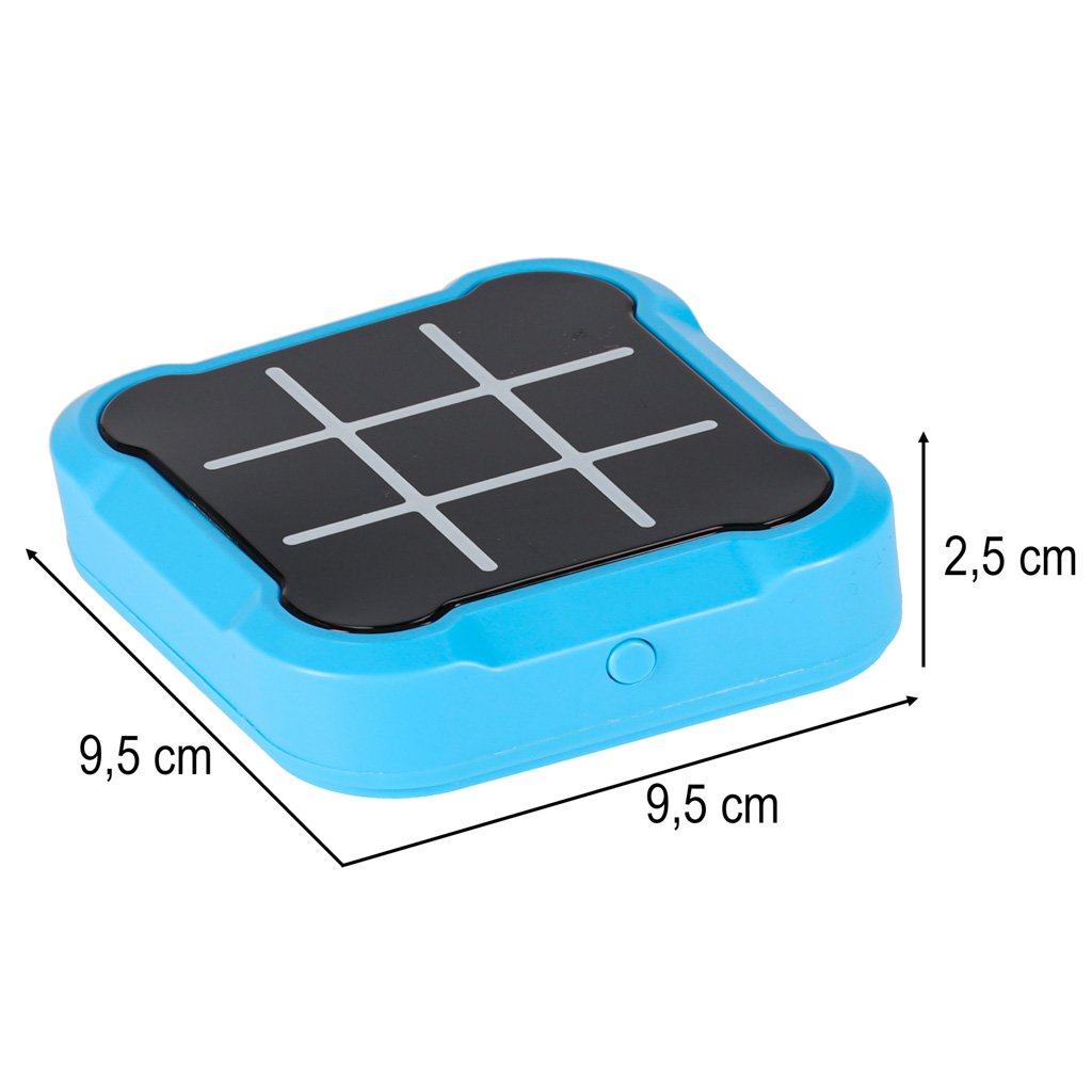 Žydros konsolės matmenys: 9,5 cm × 9,5 cm, aukštis 2,5 cm