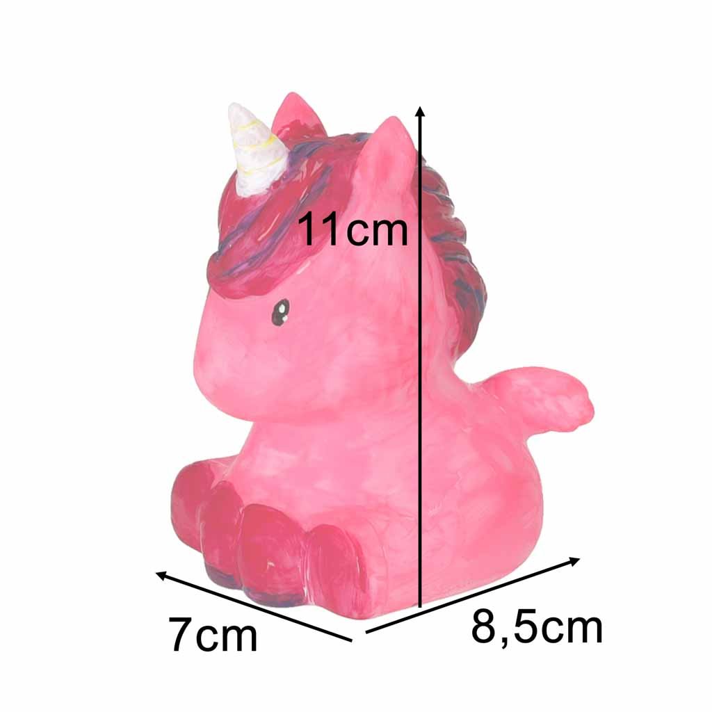 Vienaragio figūrėlės matmenys: aukštis 11 cm, plotis 7 cm, gylis 8,5 cm
