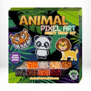 Lyginimo karoliukai su gyvūnais – Splat Planet dėžutė su tigru, panda ir liūtu