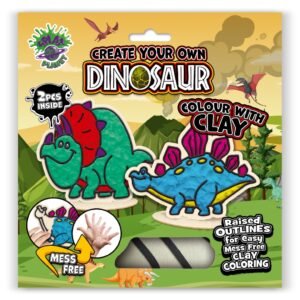 Modelino rinkinys su dinozaurais – Splat Planet dėžutė su triceratopsu ir stegozauru