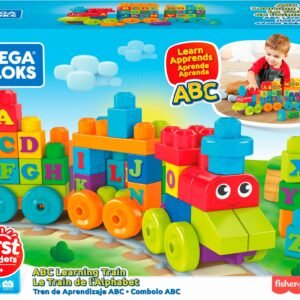 Mega Bloks abėcėlės traukinys „ABC Learning Train“ pakuotėje, 60 detalių