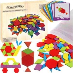 Medinė mokomoji geometrinė dėlionė