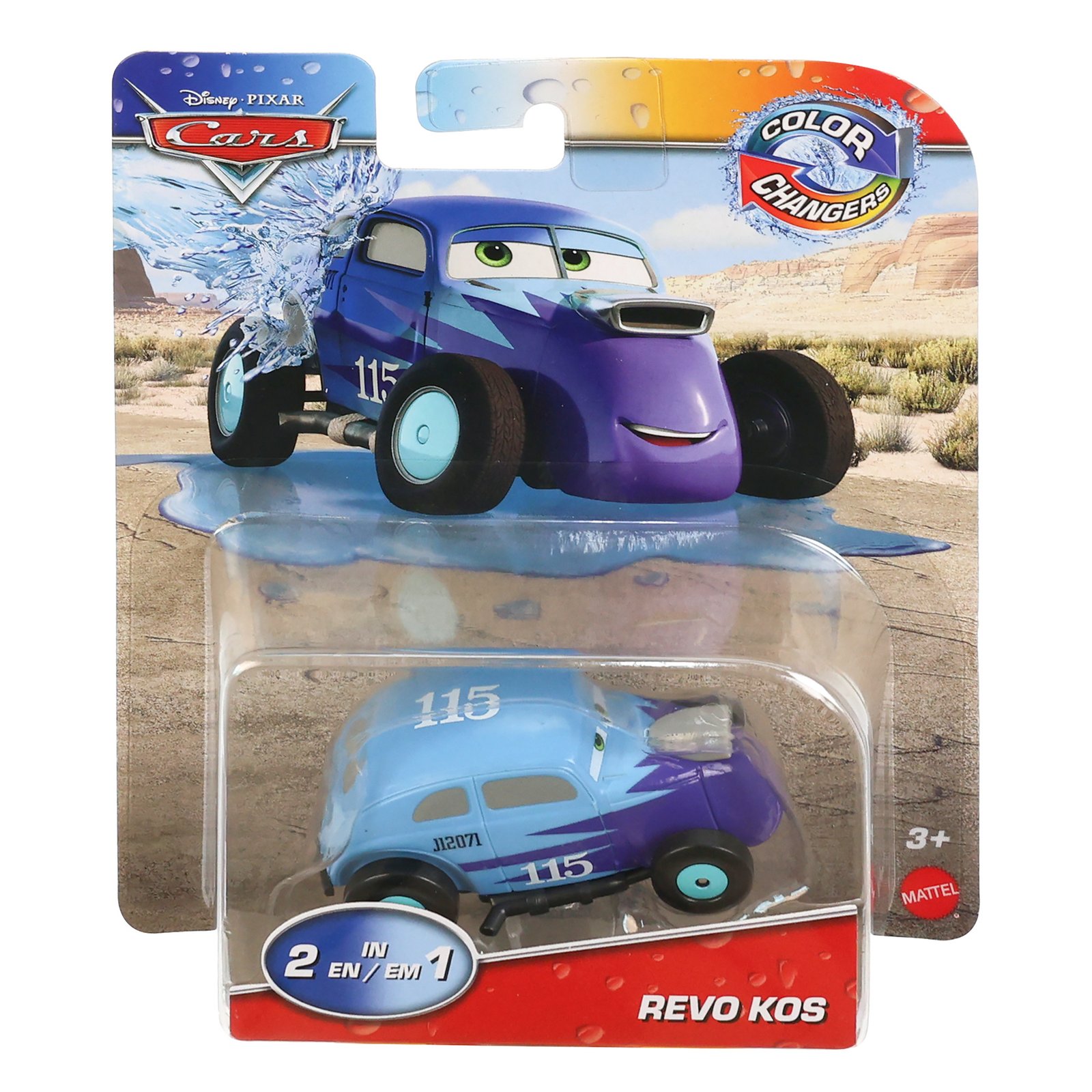 Color Changers serijos Revo Kos mėlynos spalvos pakuotėje