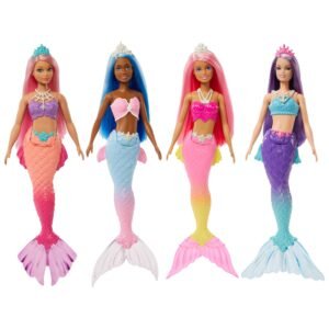 Barbie Dreamtopia undinėlė – keturi galimi modeliai su diademomis