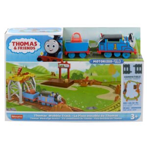 Thomas & Friends motorizuota trasa „Thomas' Wobble Track“ pakuotėje