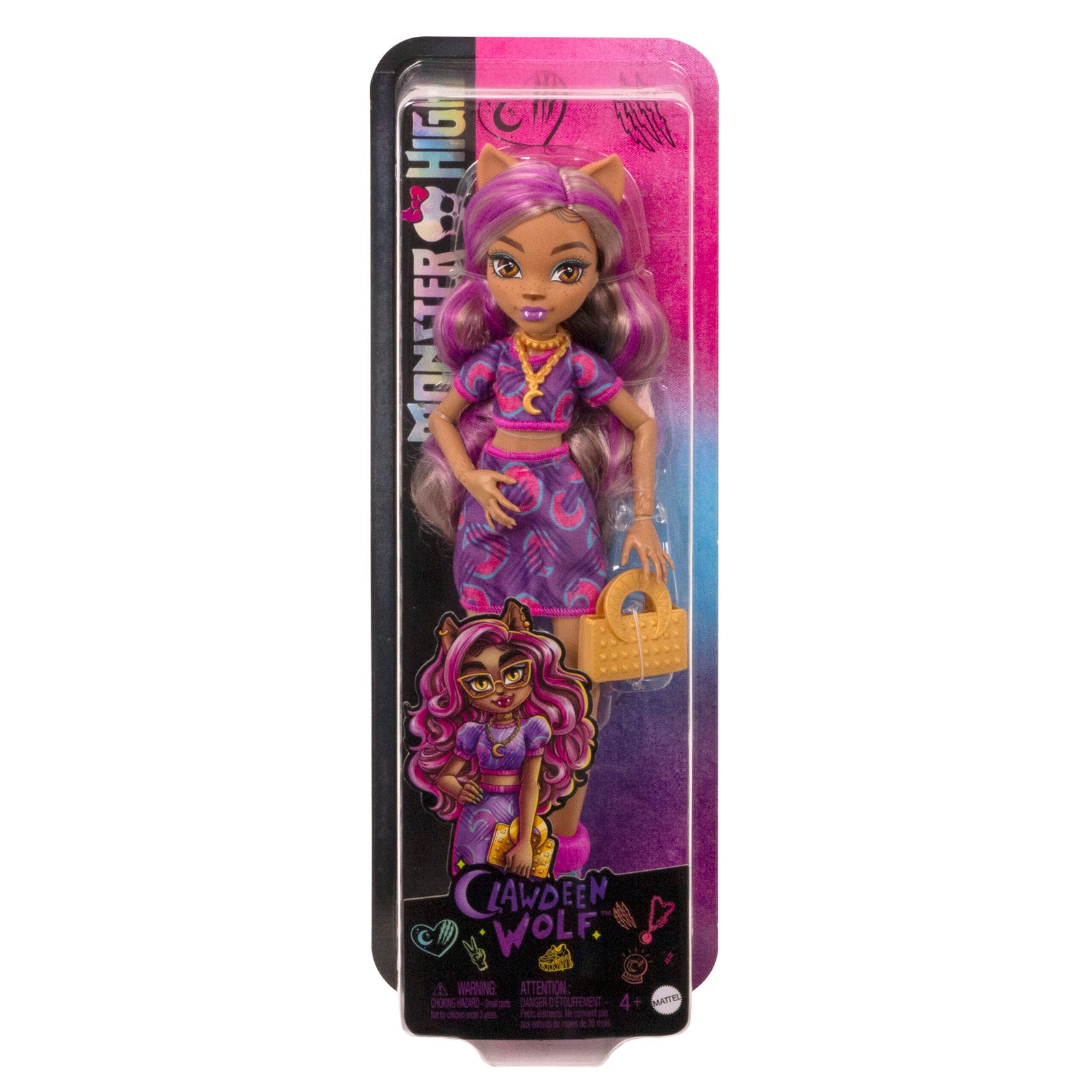 Clawdeen Wolf lėlė Monster High pakuotėje