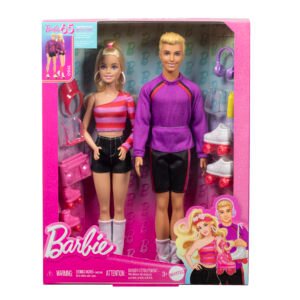 Barbie ir Kenas riedučiais – jubiliejinė „Barbie 65“ pakuotė su lėlėmis ir priedais