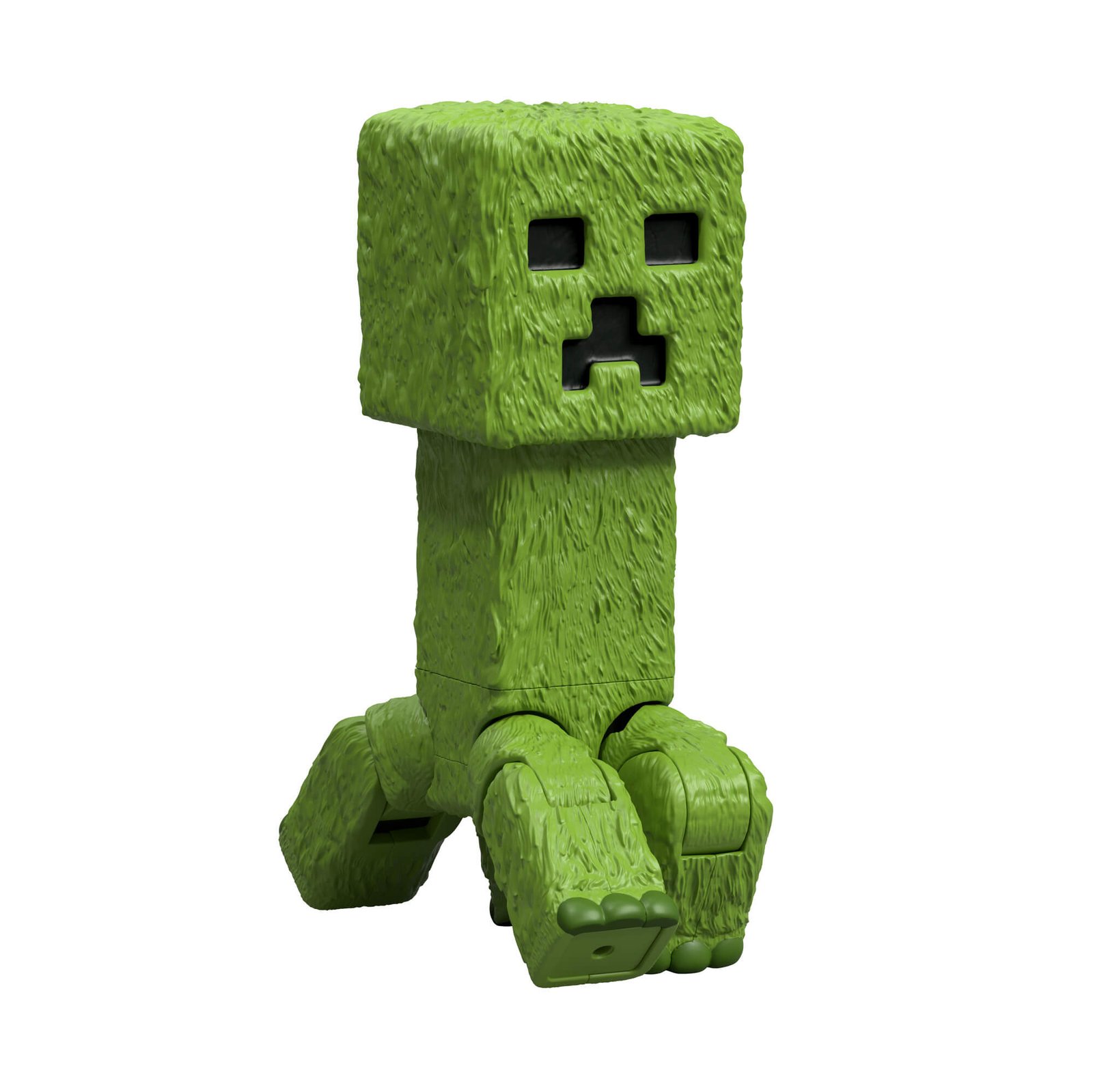 Žalias Creeper su lapuota tekstūra – filmo figūrėlė iš arti
