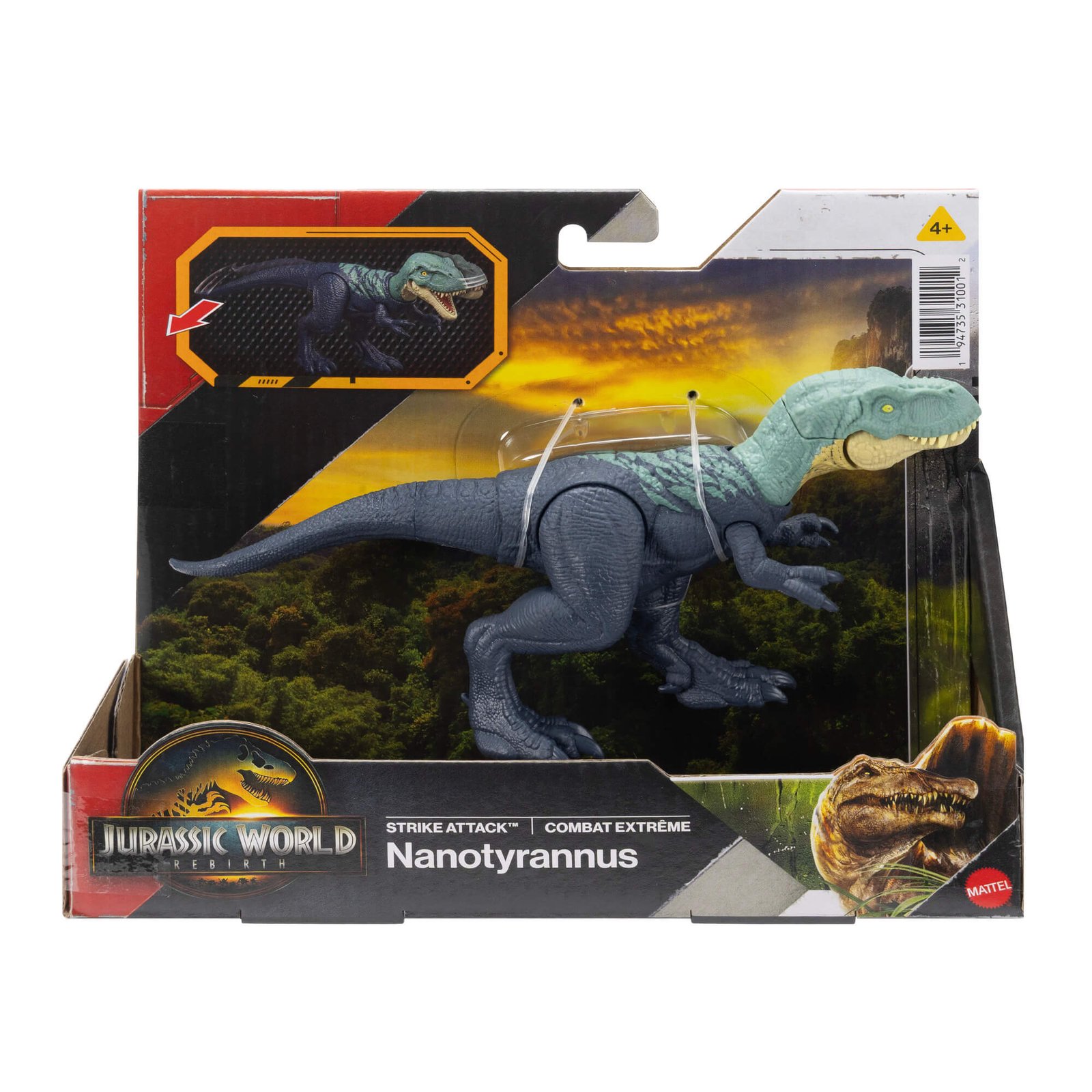 Melsvas Nanotyrannus Strike Attack dėžutėje