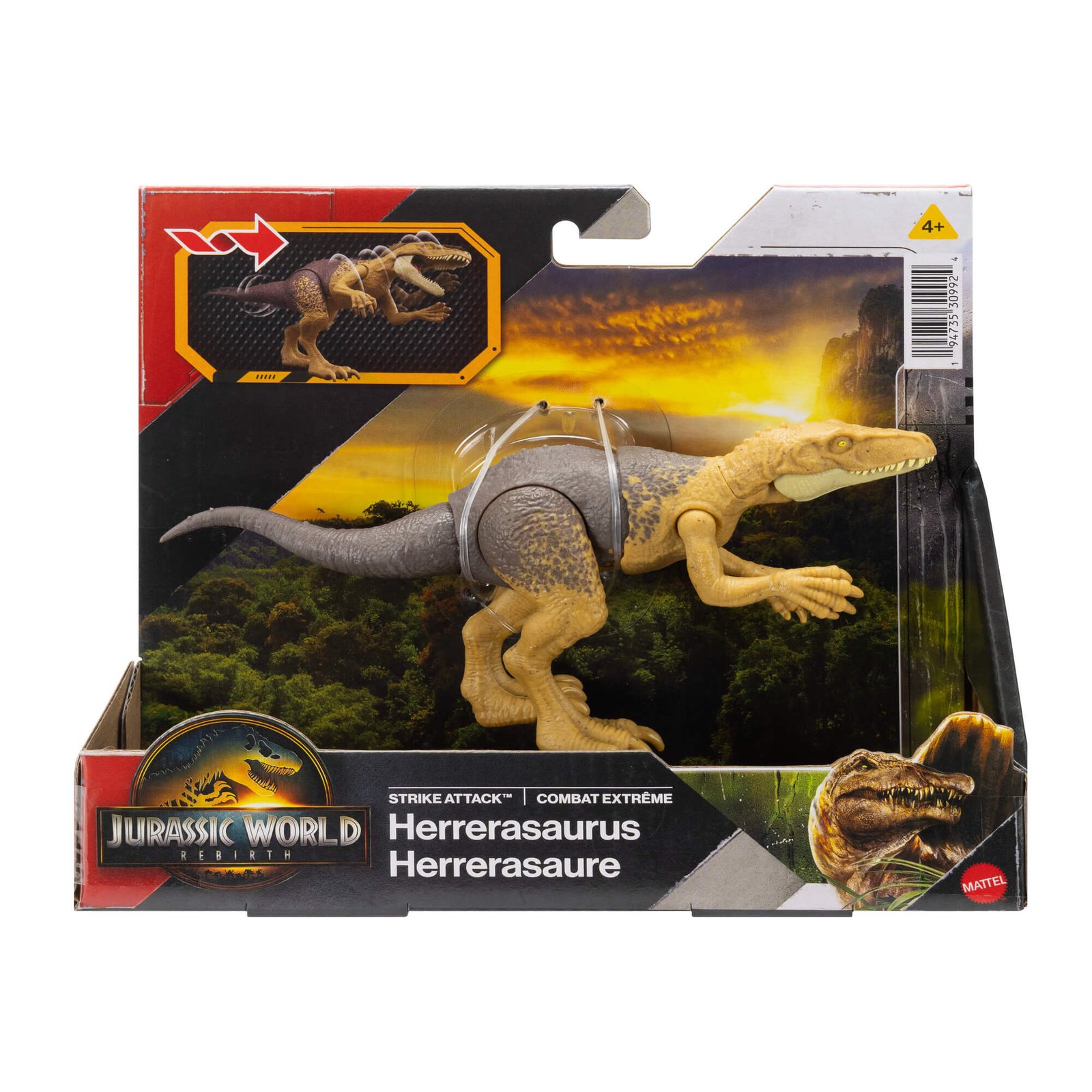 Gelsvas Herrerasaurus Strike Attack pakuotėje