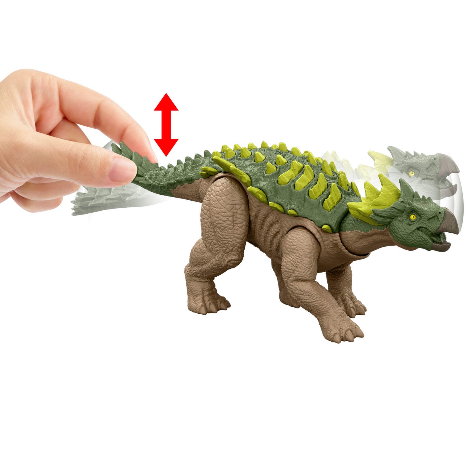 Pakėlus ir nuleidus Yuxisaurus uodegą, dinozauras puola galva