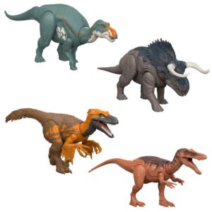 Jurassic World riaumojantis dinozauras – keturios Wild Roar serijos rūšys