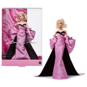 Barbie Marilyn Monroe lėlė – Barbie Signature dėžutė ir lėlė rožine suknele su dideliu kaspinu