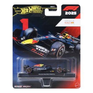 Hot Wheels Max Verstappen bolidas – Premium pakuotė su dideliu numeriu 1 ir Oracle Red Bull Racing ženklu