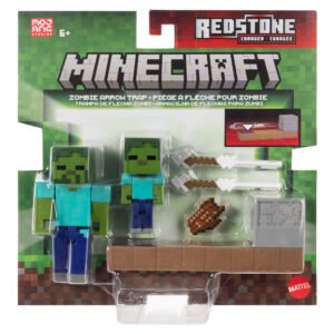Minecraft Redstone figūrėlė – „Zombie Arrow Trap“ rinkinio pakuotė