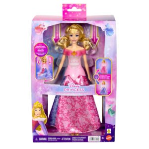 Aurora spalvą keičiančia suknele Disney Princess pakuotėje